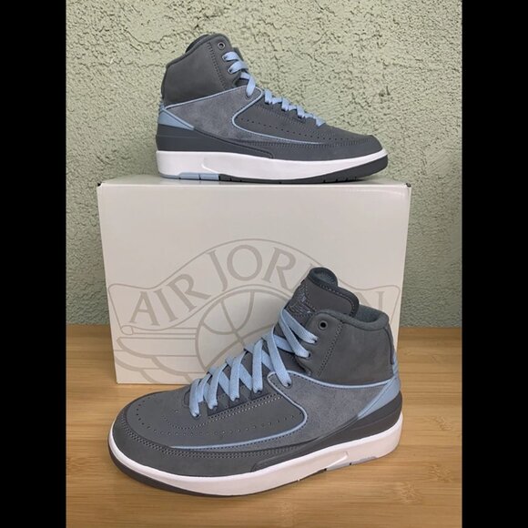 Nike Jordan 2 Retro Mid Cool Grey Woman Size 6.5 FB8871-041 - Picture 1 of 7